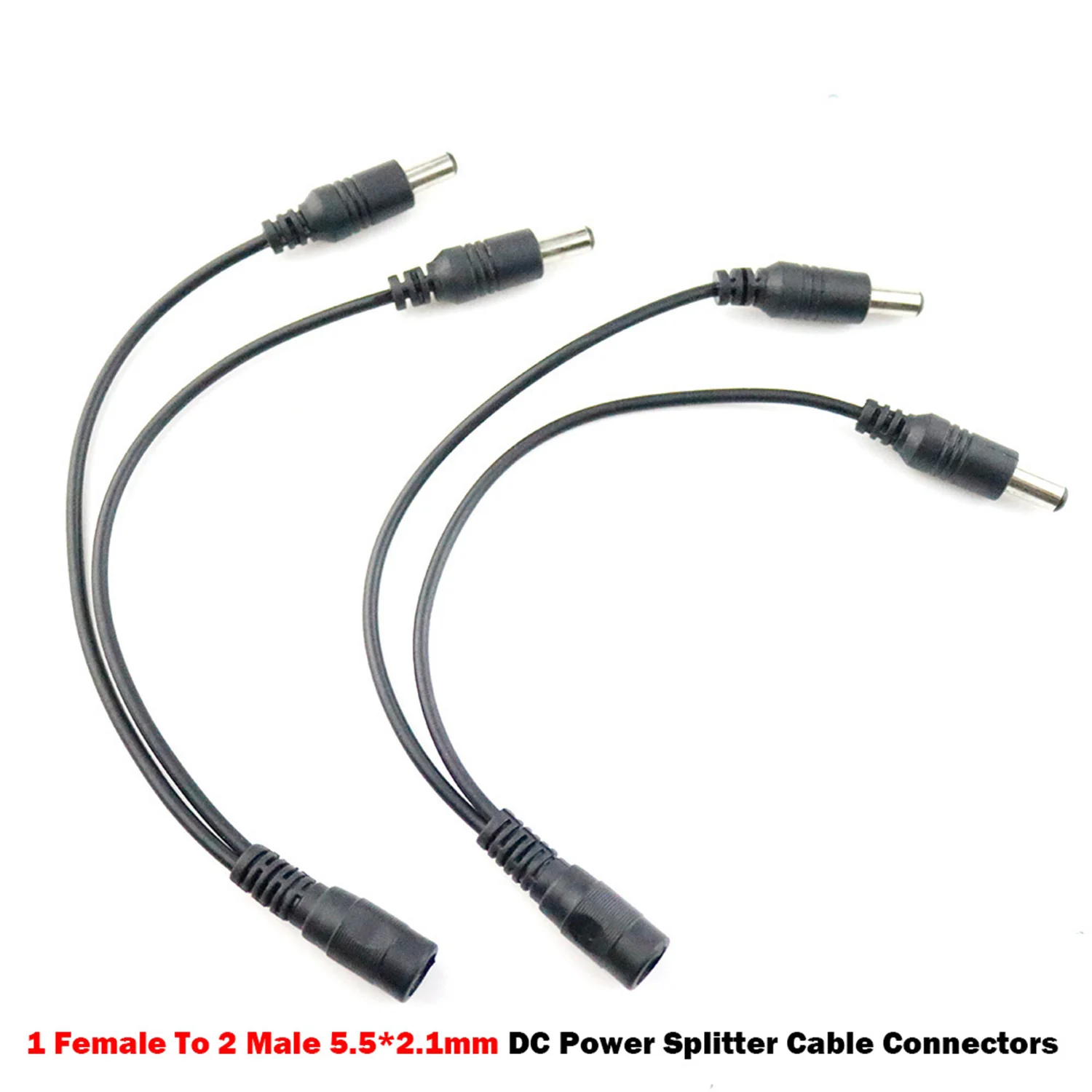 DC разъем разделитель мощности постоянного тока кабель 1 Женский до 2 Мужской 1 до 2 провода для камеры видеонаблюдения 5050 светодиодные ленты AC адаптеры JQ