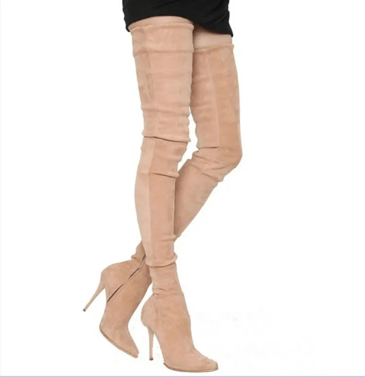 

botas mujer Boots Shoes Woman Over the Knee Boots High Heels Show Boots Woman Shoes Woman Boots zapatos de mujer ladies shoes