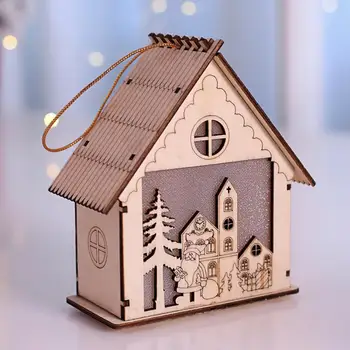 

Christmas Decoration Luminous Cabin Pendant Children's Toys
