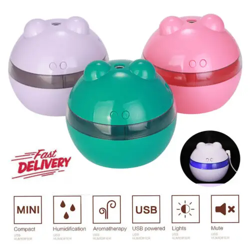 

LED Light Ultrasonic Aroma Diffuser Essential Oil Mist Humidifier Aromatherapy USB Gadgets
