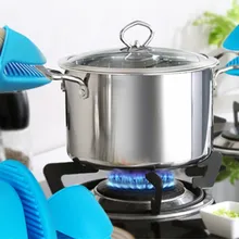 Лидер продаж силиконовый органайзер для кухни изолированный Теплоизоляционный горшок зажимы для микроволновой печи перчатки с горячей пластиной зажим 1 шт