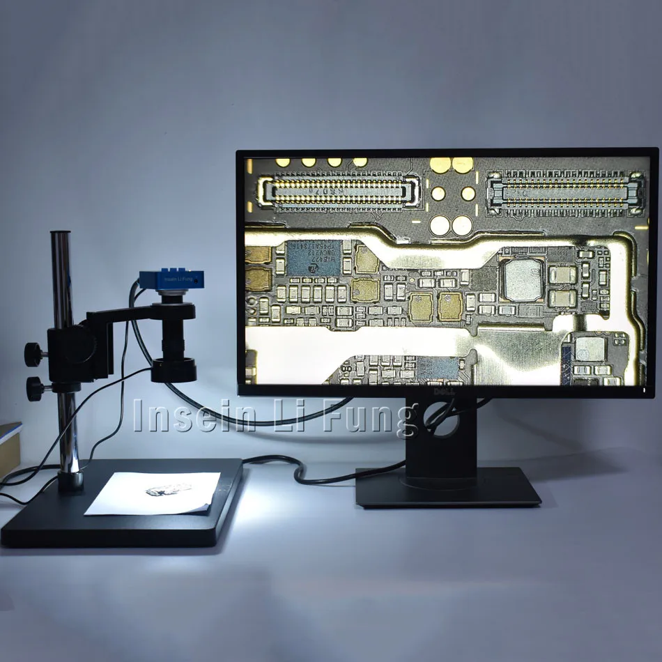  20MP HDMI USB HD Video Microscope Camera+High Working Distance Large Field of View 5-100X Zoom C-mo