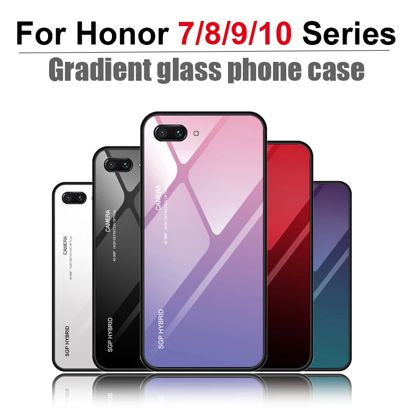 

Case On Honor 10 8 9 Lite light 20 pro 8x 7x 7c 7a Protective Case Bumper For Huawei honer Note10 10lite 9lite 8lite 8 X Cover