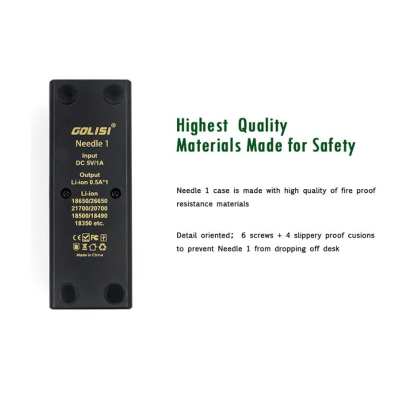 Golisi Needle 1 Зарядное устройство Smart Usb один Батарея слот интеллигентая (ый) Digi для