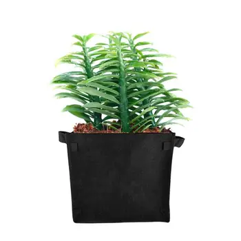 

Square Felt Garden Grow Bag Flowerpot Nursery Seedling Bags 3/7/15/25 Gallons Vegetable Garden Container Bag Farm Supplies