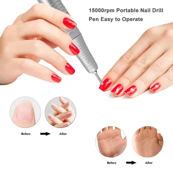

Electric Nail Drill Machine for Manicure USB Port Nail Drill Pen 15000rpm Portable Easy to Operate Adjustable Speed