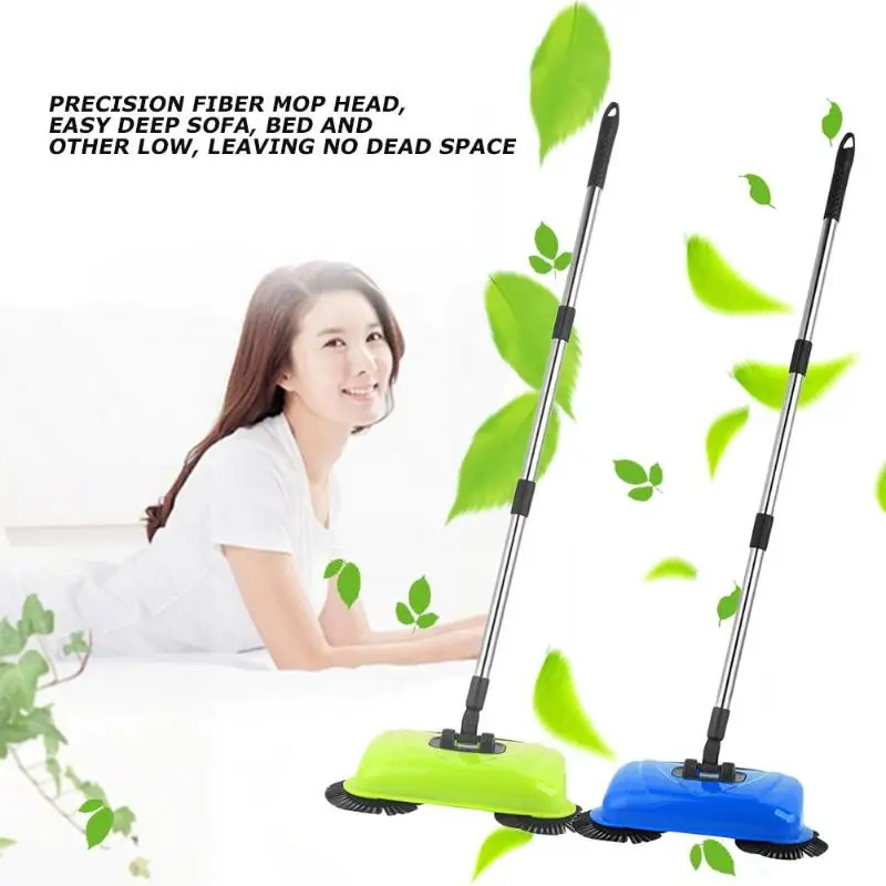 

Sweeping Machine Push Type Hand Push Magic Broom Dustpan Handle Household Cleaning Package Hand Push Sweeper mop