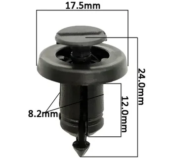 

50pcs Car Bumper for Fender Rivets Fastener Clips Door Trim Panel Fixed Clamps for Honda Renault Clio Megane Laguna Twingo