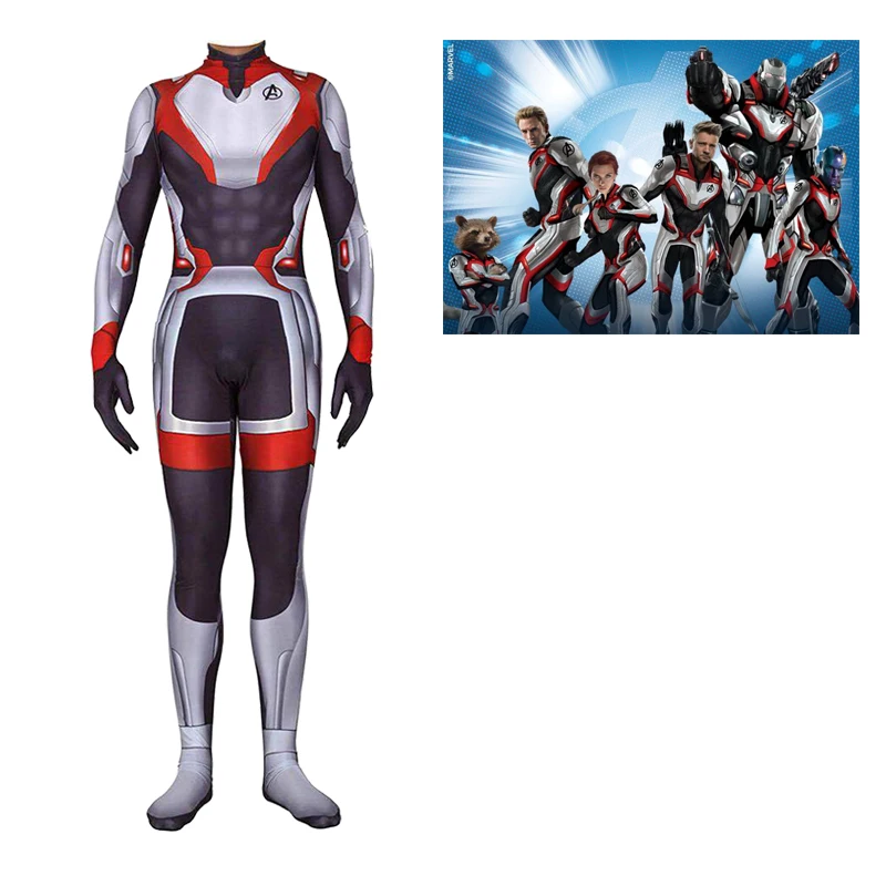 

Avengers Endgame Quantum Realm Cosplay Costume Adult Superhero Costume Women Adult Men Halloween Costume For Adult Jumpsuit Suit