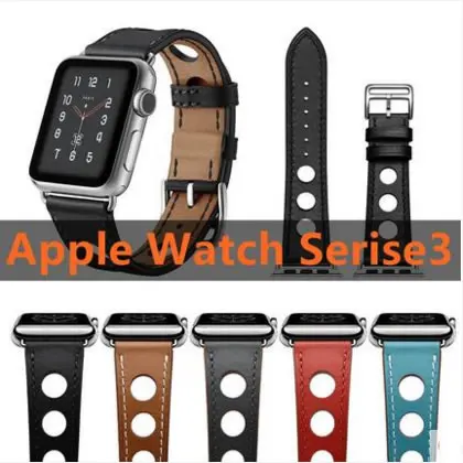 

For Apple Watch Series 4 Newest Genuine Leather Watch Band Wrist Strap For Apple Series 3 2 1 herm Watchbands 40-44mm Bracelet