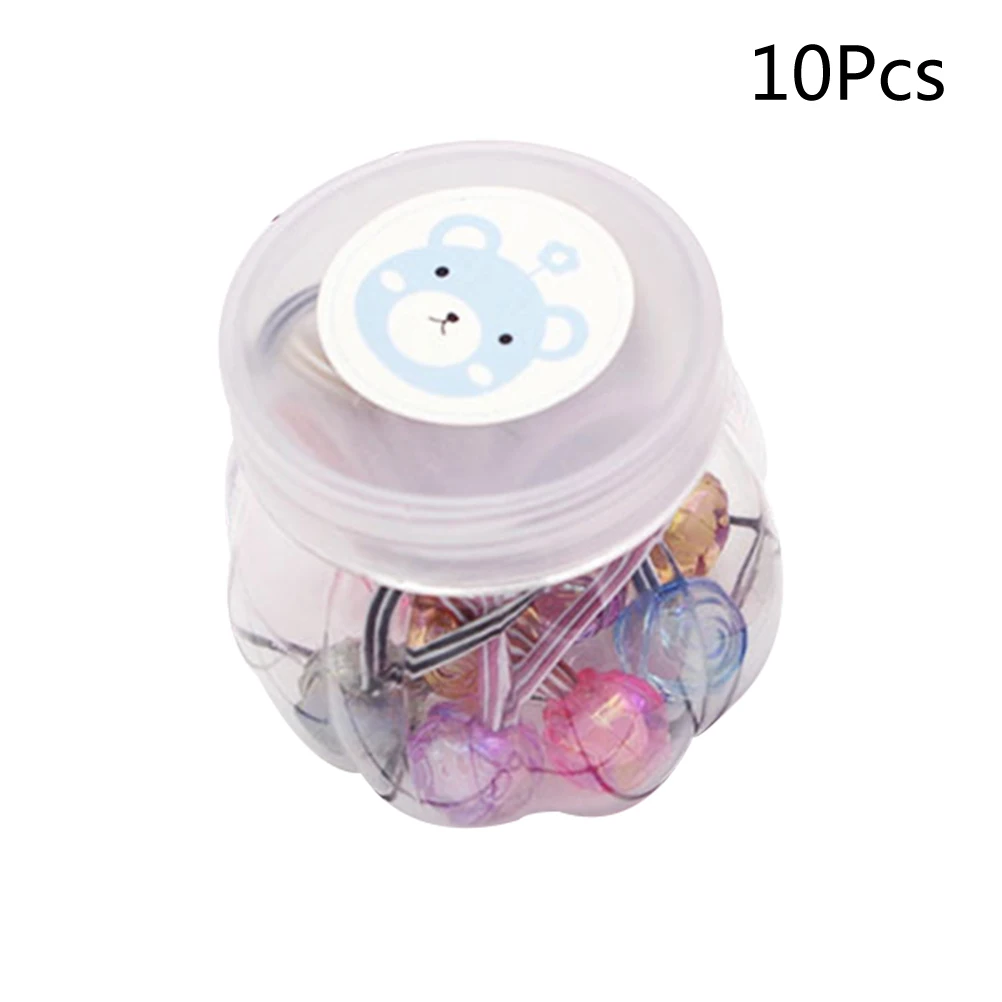 10PCS Hair Ties Candy Color Elastic Cute Hair Ring with Storage Box for Girls 10PCS Hair Ties Candy Color Elastic Cute Hair Ring with Storage Box for Girls