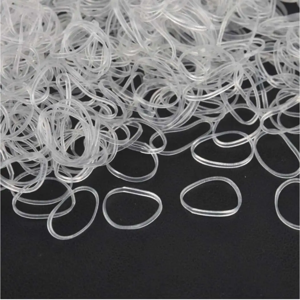 1000Pcs Children's Fashion Disposable High-Elastic Hair Tie Bag Of Band White 18g 1000Pcs Children's Fashion Disposable High-Elastic Hair Tie Bag Of Band White 18g