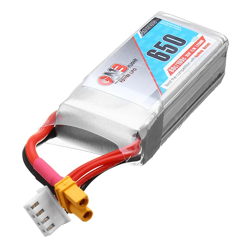 Вторичная переработка Gaoneng Lipo батарея GNB 11 1 В 650 мАч 80C/160C 3S XT30 Разъем для RC FPV модели
