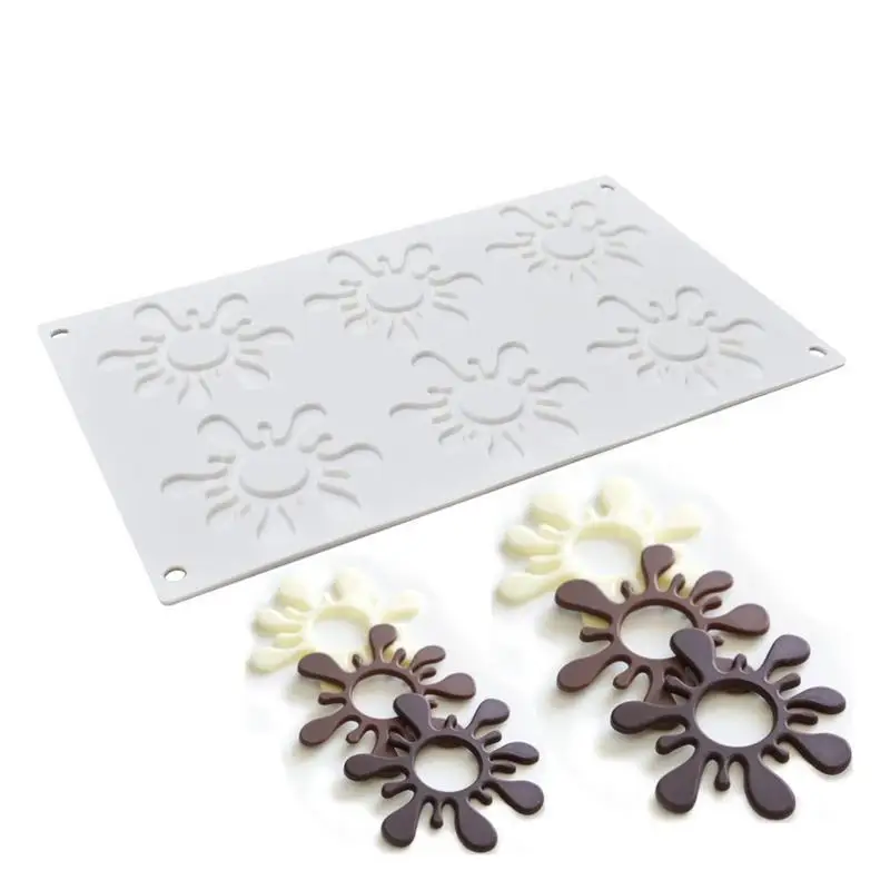 

Sun Flower Dripping Flower DIY Cake Decoration Silicone Chocolate Mold