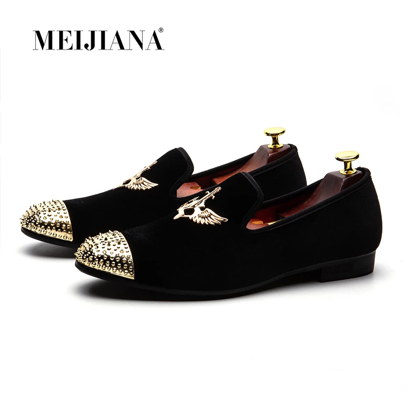 MEIJIANA 2018 Fashion Brand Men's Shoes Handmade Leather Comfortable Men's Shoes Men's Loafers Banquet Shoes