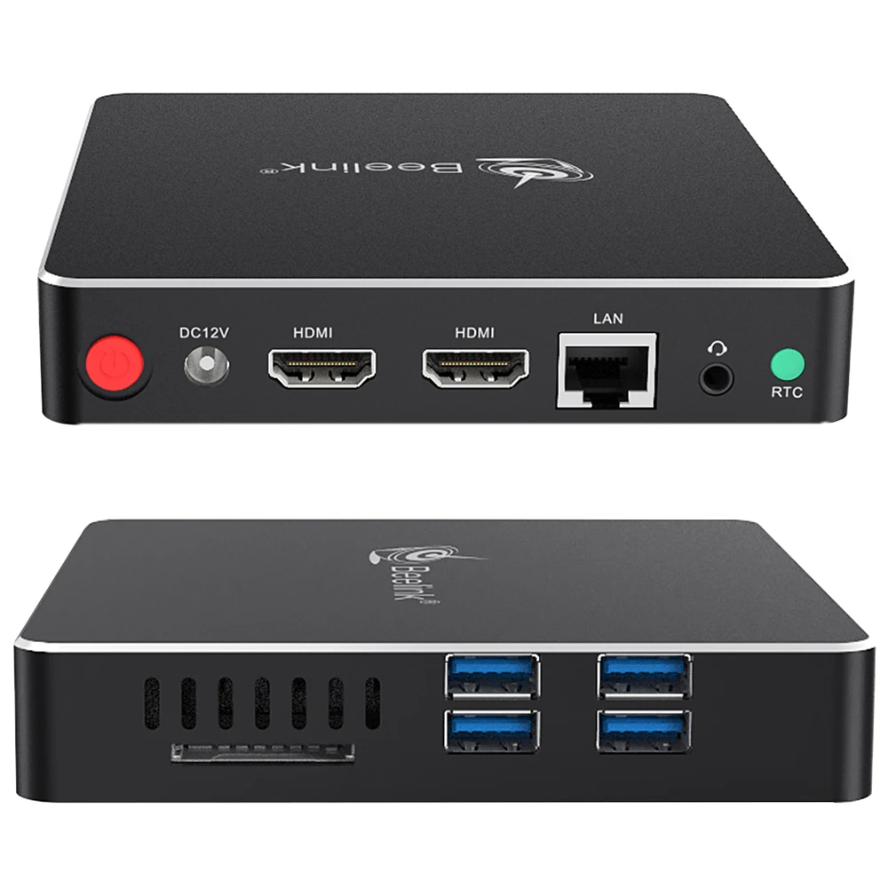 Beelink N41 N4100 Mini PC Близнецы озеро Intel HD Графика 600 4 GB Оперативная память 64 Гб