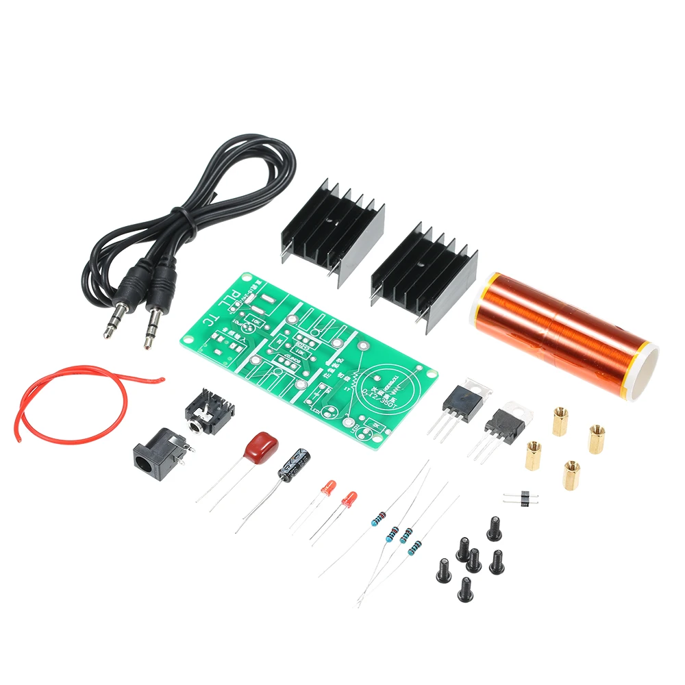 15V-24V Elektronisch Tesla Coil Kit Mini Musik Plasma Lautsprecher DIY Kit 15W