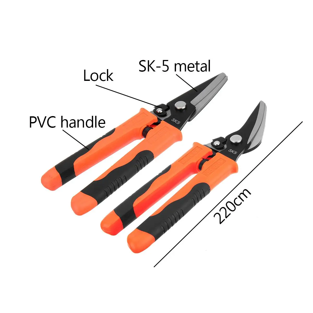 8 дюймов SK5 металлический СНиП авиационные ножницы Kitchentool ножницы которые режут бытовые ножницы промышленный резак DIY ручные режущие инструменты
