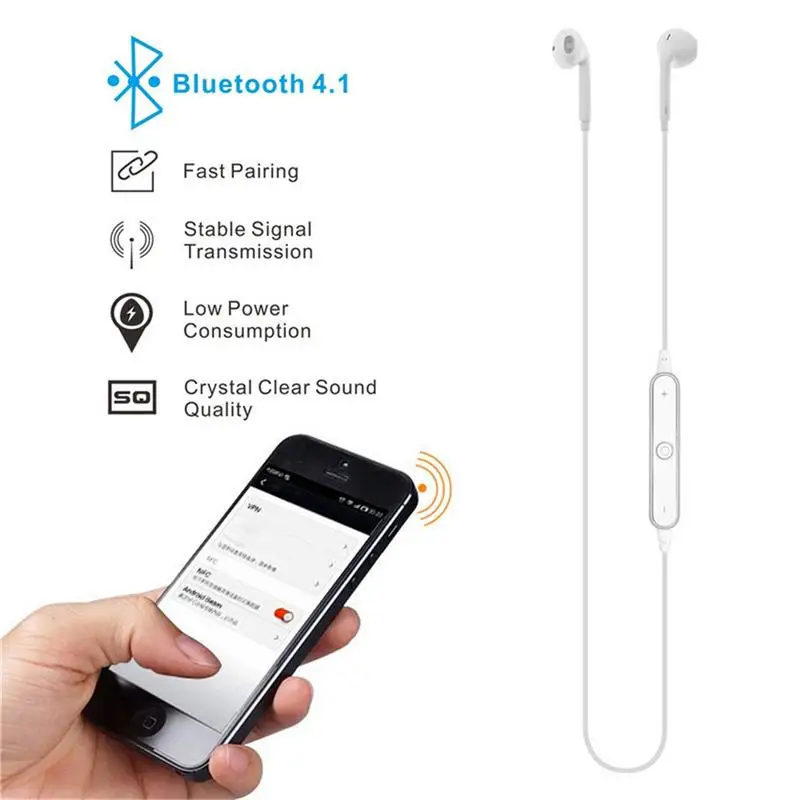 Универсальные беспроводные наушники для телефона с Bluetooth стерео унисекс