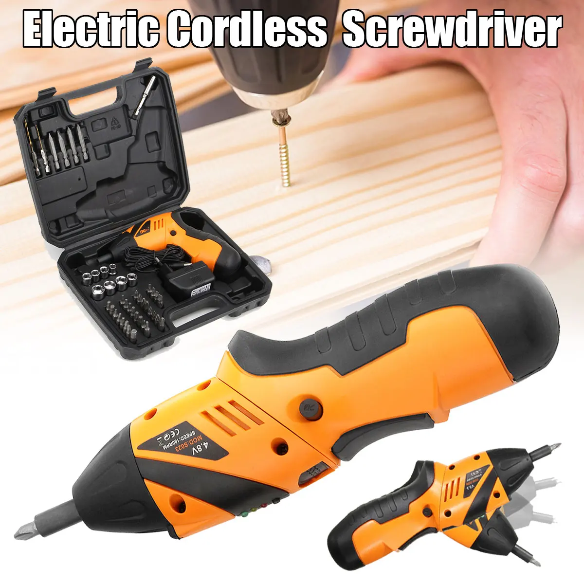

45in1 Rechargeable Wireless Electric Screwdriver Tool Screw Cordless Drill Set