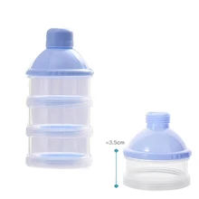 Портативный дозатор для молочного порошка, контейнер для хранения пищевых продуктов, миска для кормления малышей, детский трехсетчатый контейнер для детского питания