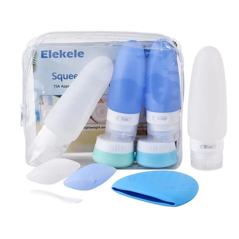 Multi-color Mini Silica Gel Portable Soap Dispenser Women Travel Shampoo Liquid Soap Bottles Toiletries Storage Holder Sets Multi-color Mini Silica Gel Portable Soap Dispenser Women Travel Shampoo Liquid Soap Bottles Toiletries Storage Holder Sets