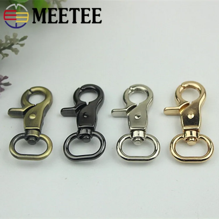 

5Pcs 14/16mm Metal Buckles For Bag Handbag Strap Clasps Lobster Purse Adjusted Swivel Trigger Snap Hook DIY Hardware Accessories