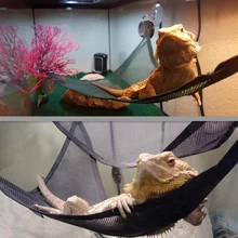 Reptile Hammock Lounger Ladder Accessories Set For Large Small Bearded Dragons Anole Geckos Lizards Or Snakes