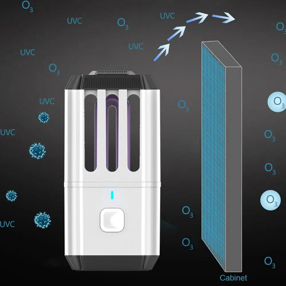 

CLAITE Portable Ultraviolet UV Ozone Sterilization Mites Germicidal Light USB Disinfection Lamp