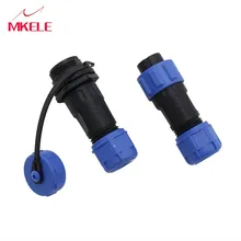 Waterdichte Docking Luchtvaart 13MM Butt Connector IP68 SD/SP13 7 Pin Kabel Luchtvaart Plug & Socket Kabel Connector