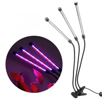 

Grow Box Grow Light Lamps for Indoor Plants 3-Head LED Growing Chips with Auto Timer Adjustable