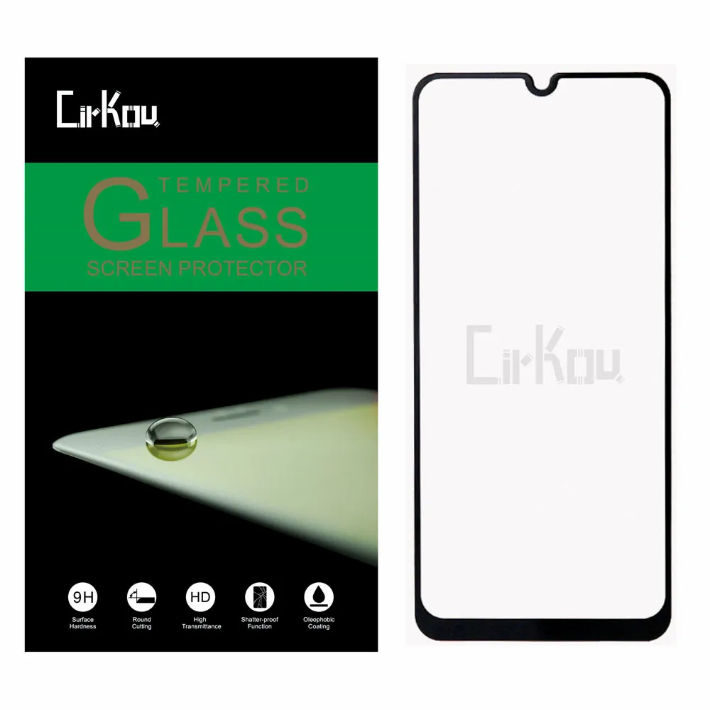 

For Samsung Galaxy M30 A40s Full AB Glue Full Cover 2.5D Arc Edge 0.33mm 100% Tempered Glass Screen Protector Protective Film