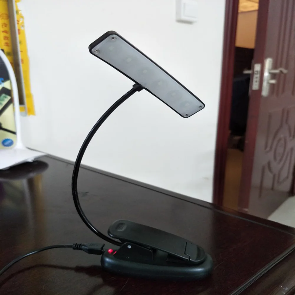  Book Light Tablet Flexible Stand Eye-Friendly Clip-on Reading Lamp Portable Sheet Music Score Adjus - 32966914308