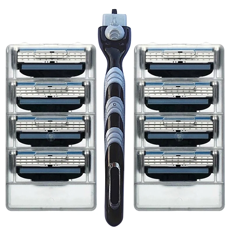 

Jie Rui Men'S Shaving Blades 3-Layer Razor Blade Us An Razor Manual Razor Compatible With Jie Rui Fusione Razor Machine