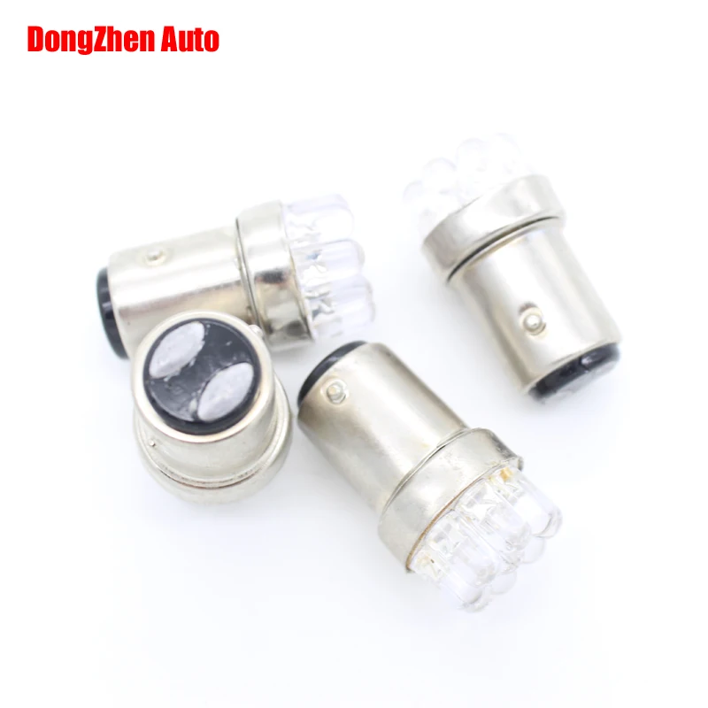 

Dongzhen Car Led 1157 BAY15D S25 9led 1016 7528 Auto Turn Brake stop Tail Parking Light double contact white car-styling