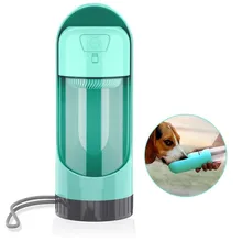 Dog Water Bottle Leak-Proof Portable Dog Water Bottle Bowl Durable BPA Free Pet Dog Water Dispenser with Activated Carbon Filter