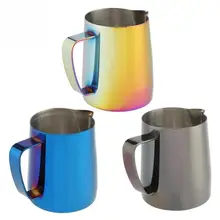 350 мл кофейная чашка из нержавеющей стали цветочный горшок молочная форма рта кувшин для вспенивания тиснение латте инструменты гирлянда не прилипающая