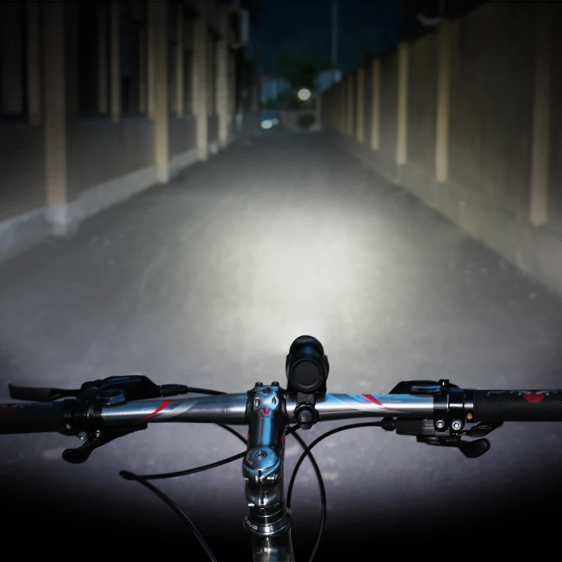 

New Arrival Bicycle Bike Light Cycling Headlight Usb Rechargeable 4800 Mah Power Bank Mini Torch 1000 Lumens Led Lamp Flashlight
