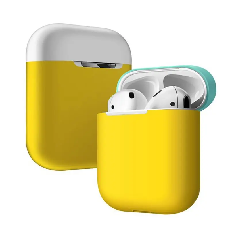 Чехол для Airpods милые цветные наушники беспроводные Bluetooth пыленепроницаемые