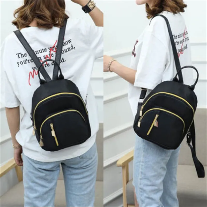 

Women Girl Backpack Travel Nylon Mini bag Rucksack Shoulder School Bag US Casual Travel Backpack Tote Bags