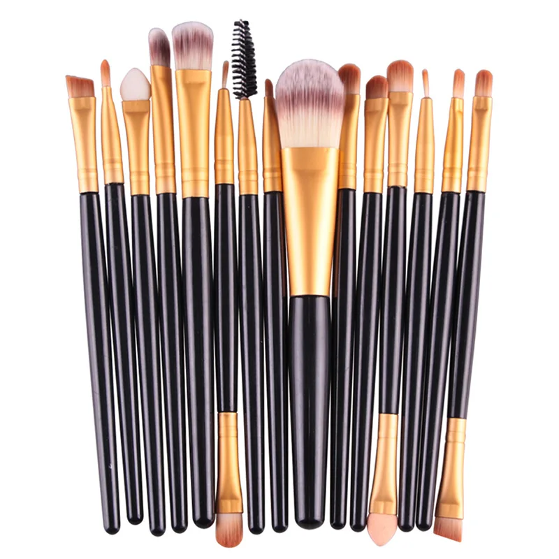 Набор кистей для макияжа MAANGE 15 шт. кисти brochas maquillaje основа бровей подводка глаз