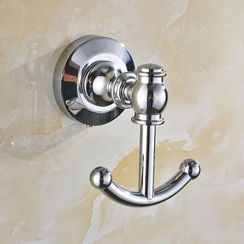 

European Garden Bathroom Hanger Hook Antique Solid Coat Copper Brass Bathroom Hardware Set Key Holder Wall Mount