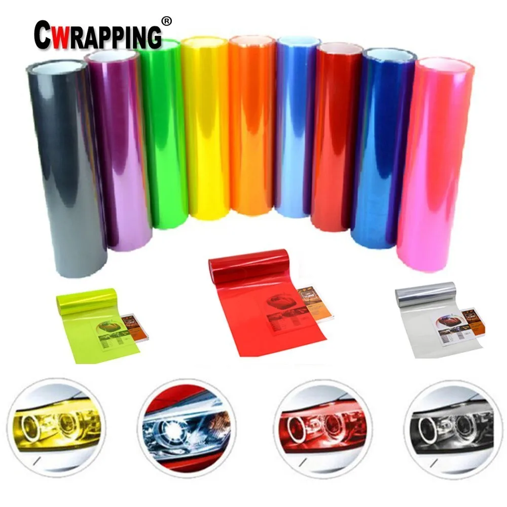 

9M Tint Vinyl Sticker Car Smoke Fog Light Headlight Tail lights Film For Car Van Light Wrap Car Accessories Car Styling