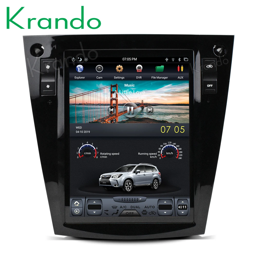 Top Krando Android 8.1 10.4" Vertical screen car dvd audio player For Subaru Forest /XV 2012-2017 gps navigation multimedia system 4