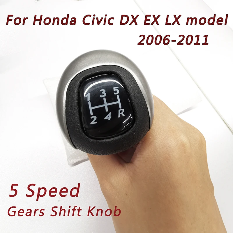 

54102-SNA-A02/A01 5/6 Speed MT Car Gear Shift Knob Shifting Ball Head Shifter Lever For Honda Civic DX EX LX Model 2006-2011