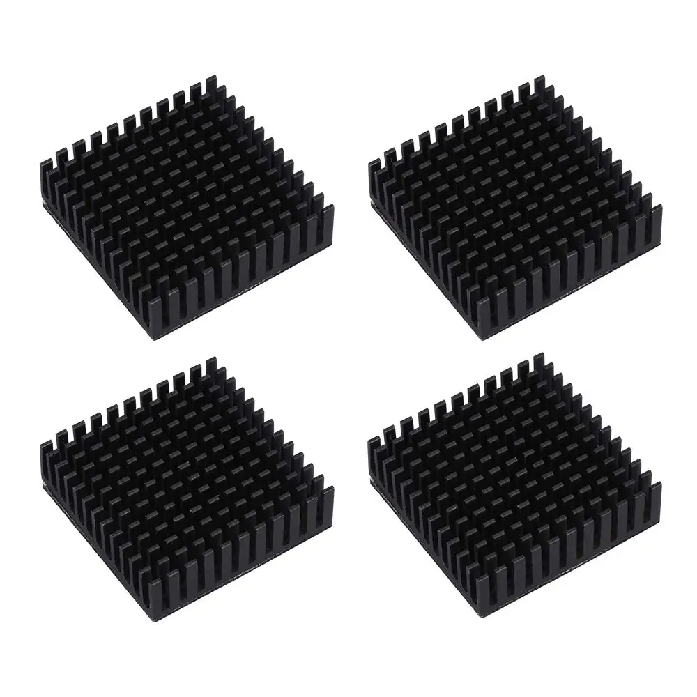 

40x40x10mm Black Radiator Aluminum Heatsink Extruded Profile Heat Dissipation Electronic,3d Printer Part (Pack Of 4)