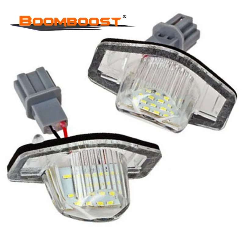 Ксеноновые Белый 18 SMD 1 пара для Honda/Jazz/Fit/CR-V/Odyssey 6000 К 12 В светодиодный стайлинга автомобилей LED Номер номерные знаки мотоциклов свет