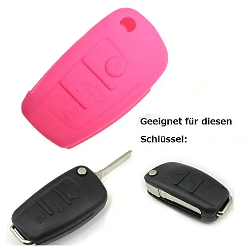 

Silicone Car Key bag Case Cover Remote For Audi A2 A3 A4 A6 A4L A6L Q7 Flip 3 Buttons Folding Key Case Cover Auto Styling 1PC
