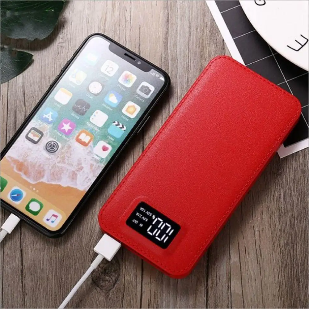 Power Bank 20000 mAh ультратонкий ЖК полимерный Мобильный банк питания Портативный