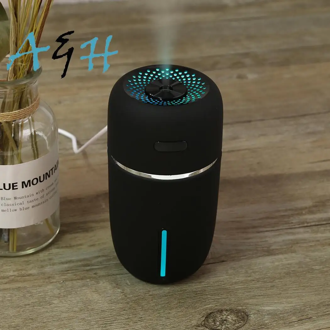 

Car Humidifier USB Ultrasonic Air Purifier with 7 Color Changing LED Backlight Travel Portable Mini Electric Mist Maker